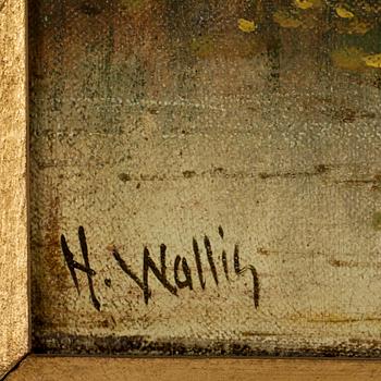 OKÄND KONSTNÄR, olja på duk, bär signatur.