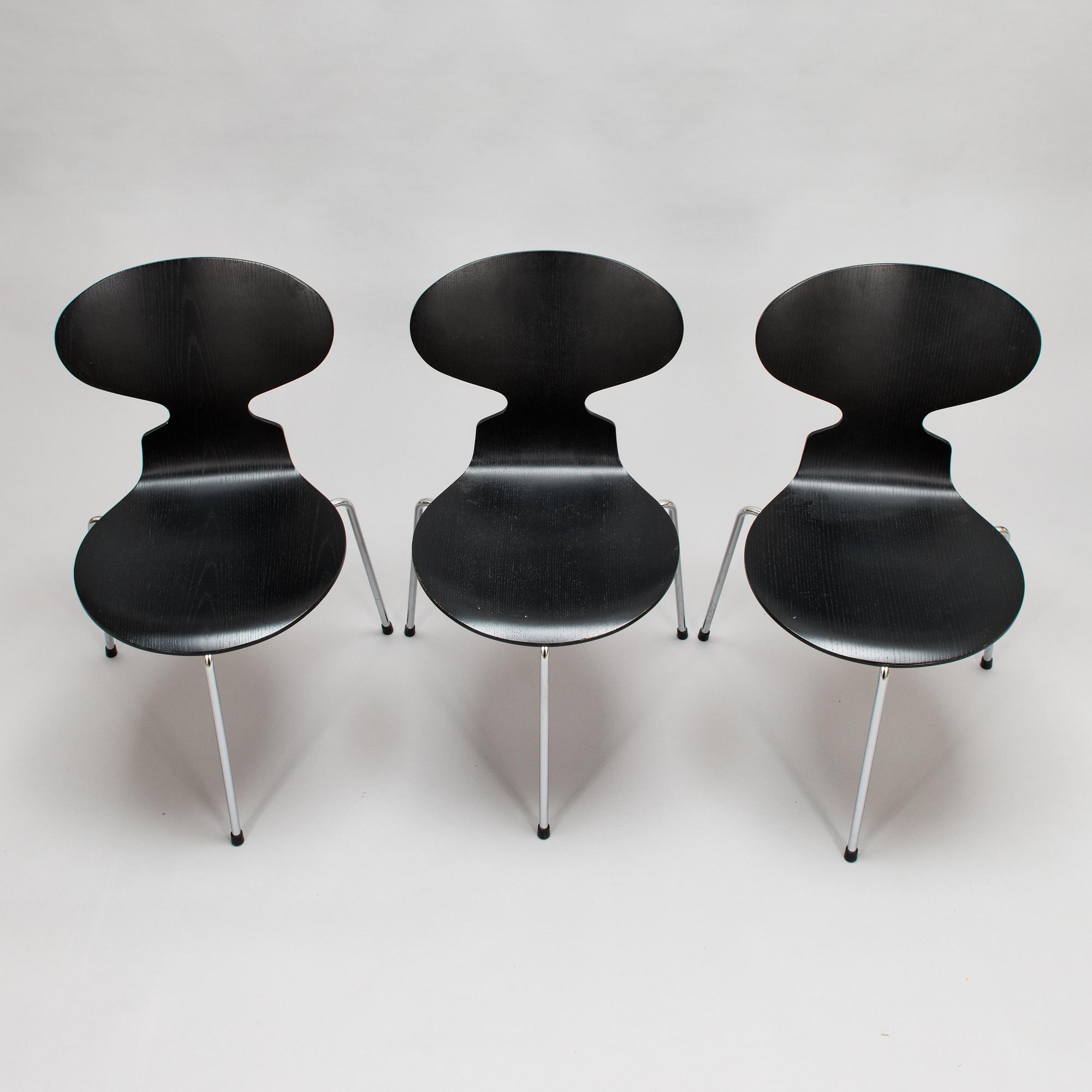Arne Jacobsen, 5-piece, '3603' and 'The Ant', 2002 Anniversary edition for Fritz Hansen.