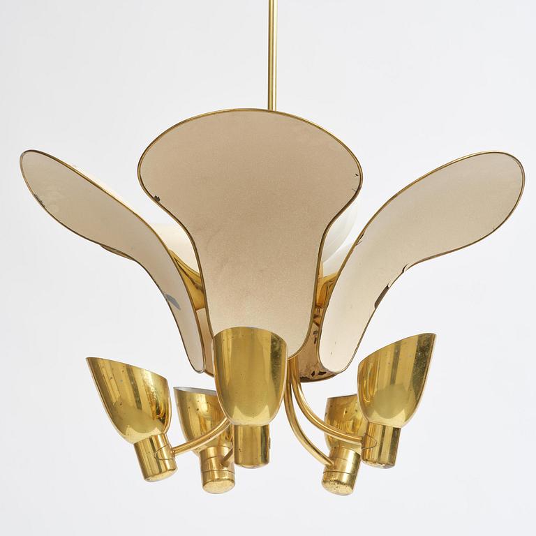 Carl-Axel Acking, a rare ceiling lamp model 982, Bröderna Malmströms Metallvarufabrik, Malmö, 1950s.