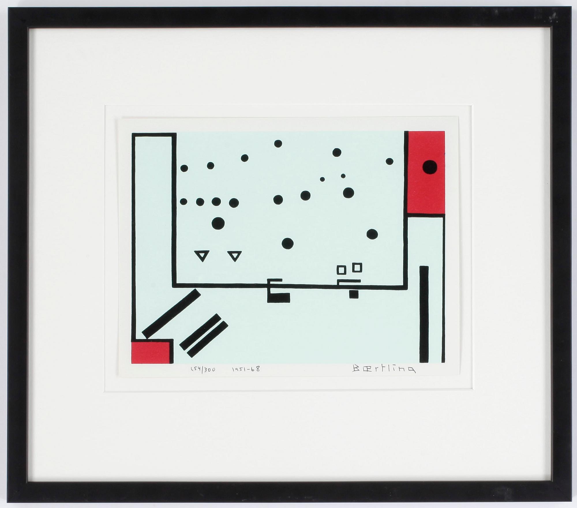 OLLE BAERTLING, färgserigrafi. Signerad och daterad 1951-68. Numrerad 254/300.