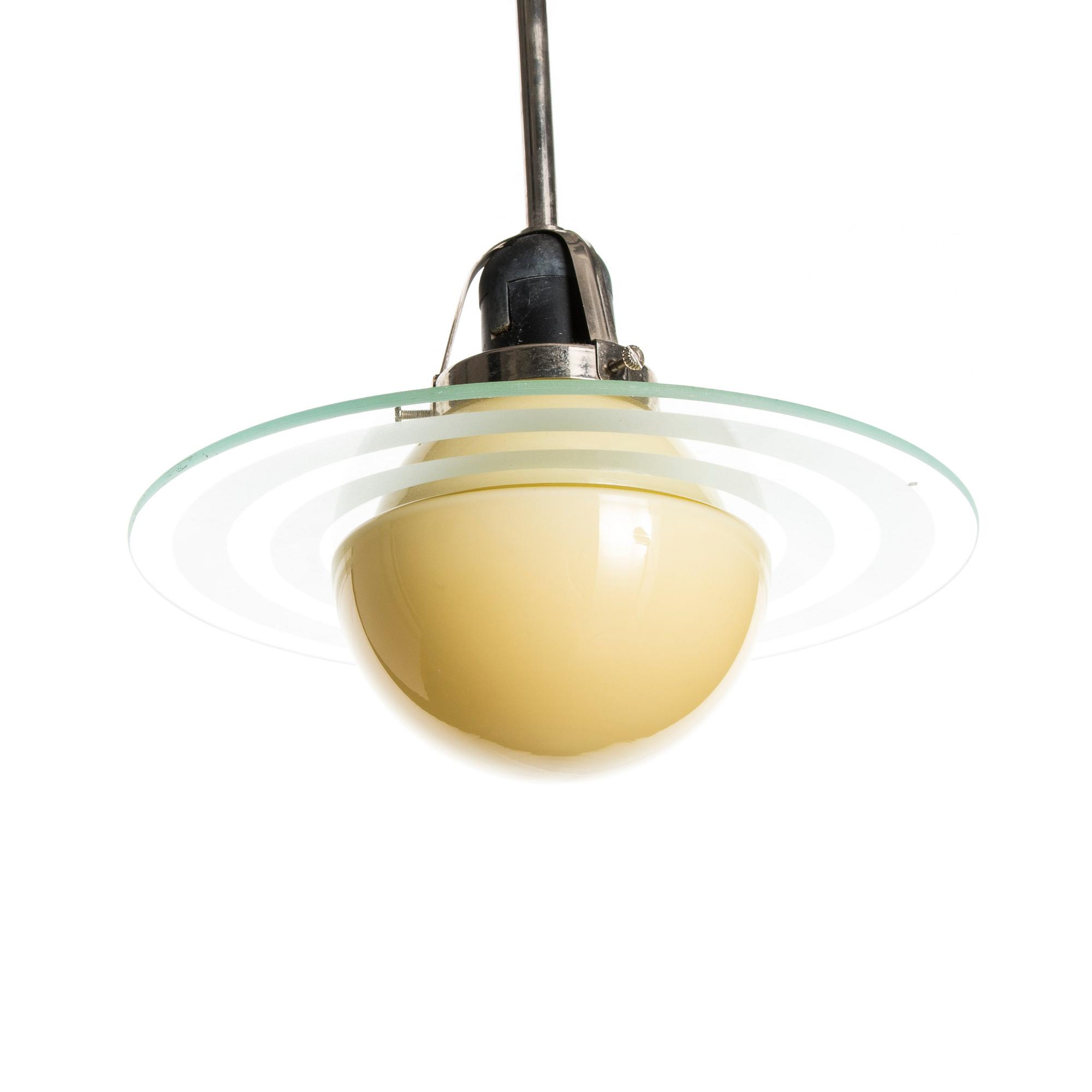 TAKLAMPA, "Saturnus",  1900-talets slut. Höjd 39 cm.