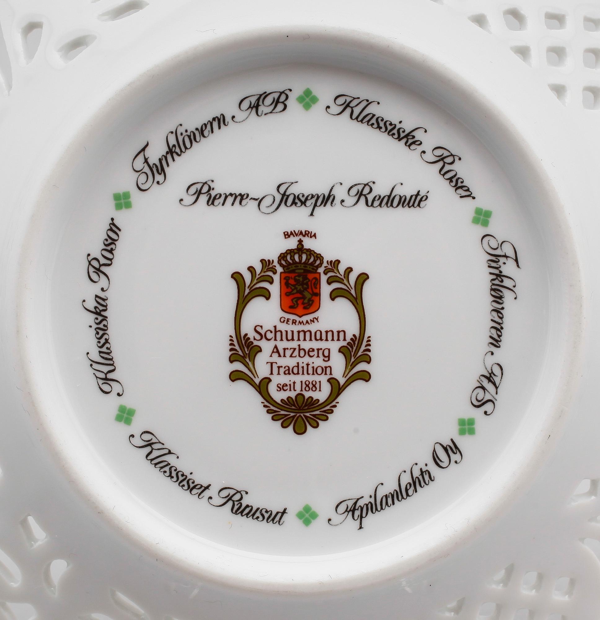 KAFFESERVIS, 41 delar, porslin, Schumann, Fyrklövern, 1900-talets andra hälft.