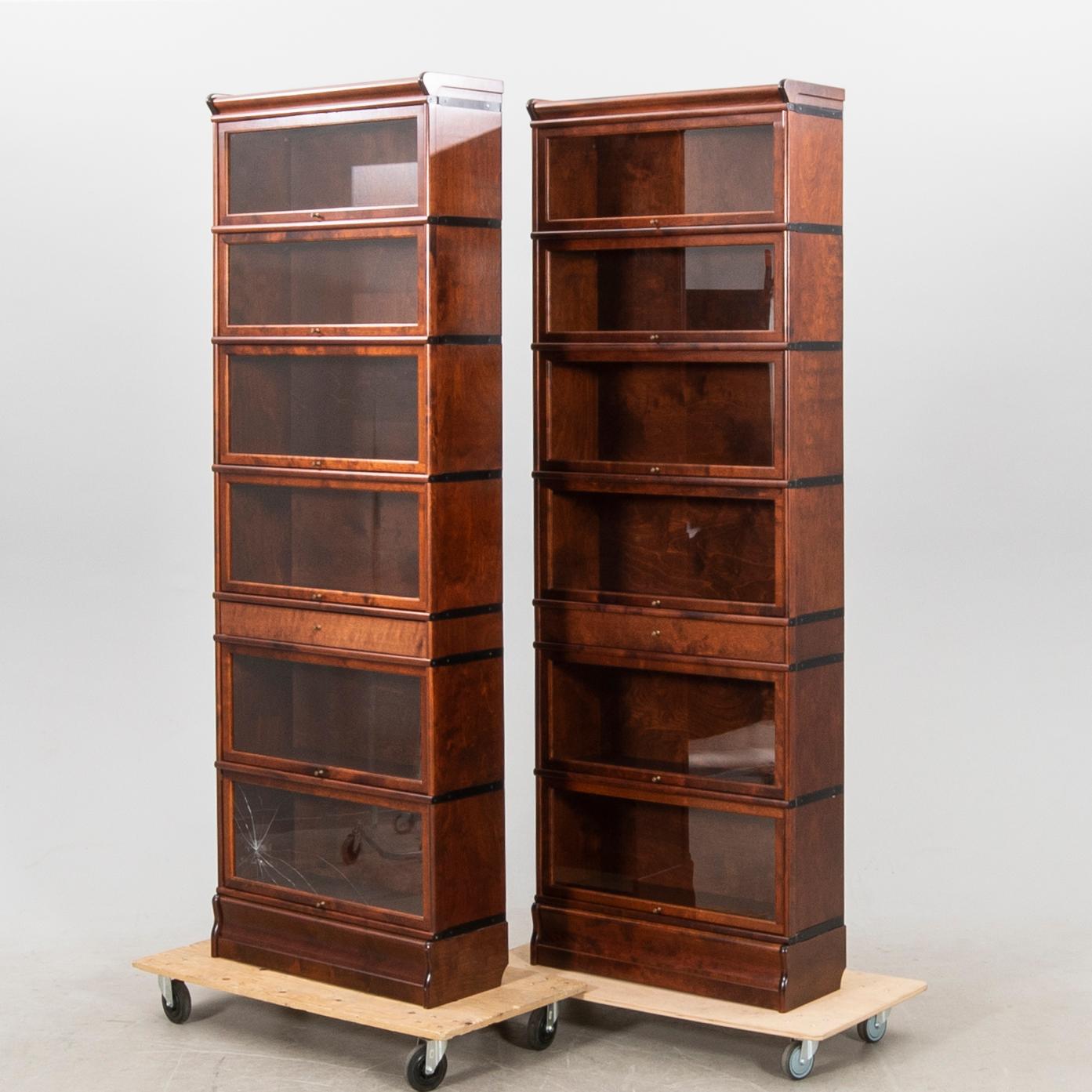 Bookshelves a pair Boknäs Finland 21st century.