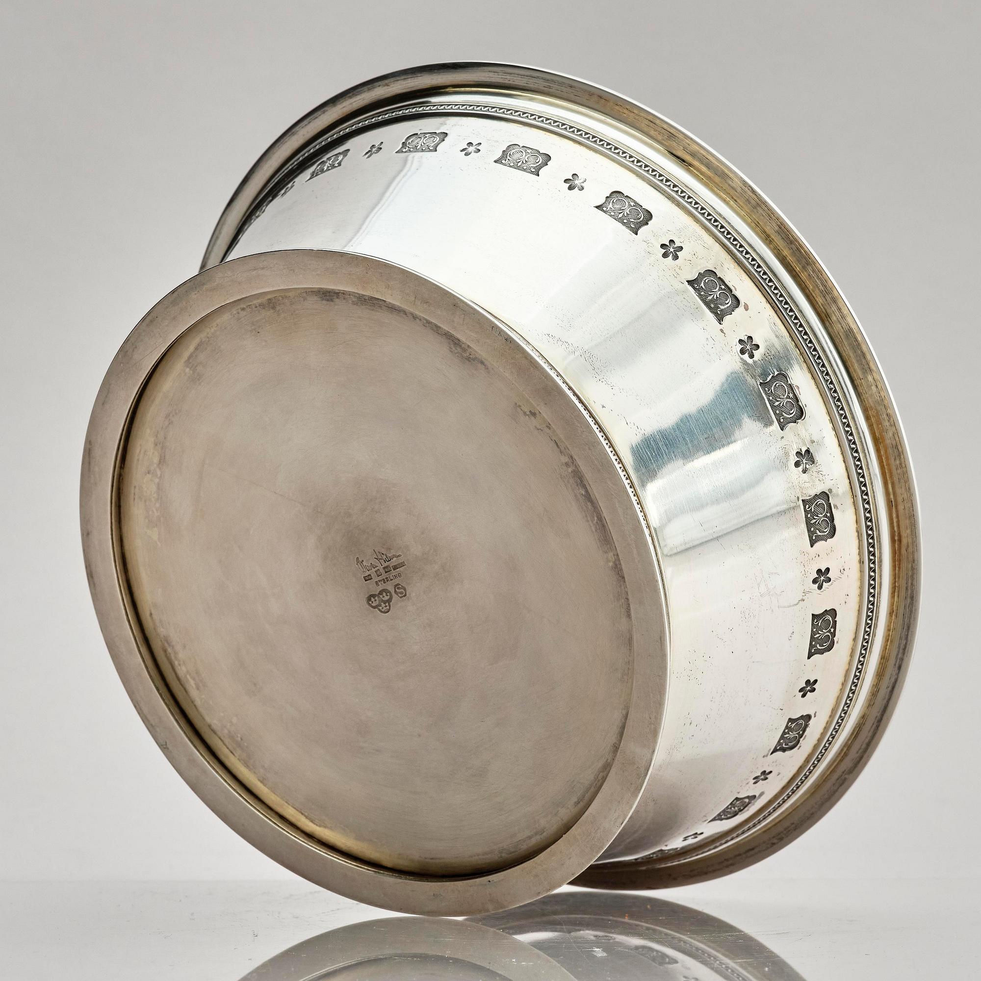 Wiwen Nilsson, a parcel-gilt sterling silver bowl, the so called 'Byzantine' bowl, Lund Sweden 1949.