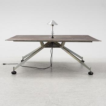 A metal coffee table, 1980's.