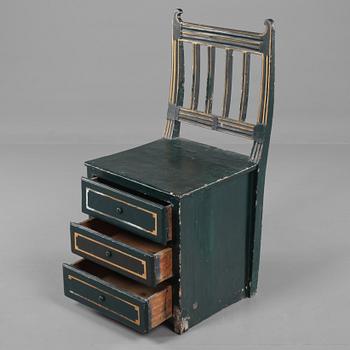 BYRÅSTOL, sent 1800-tal.