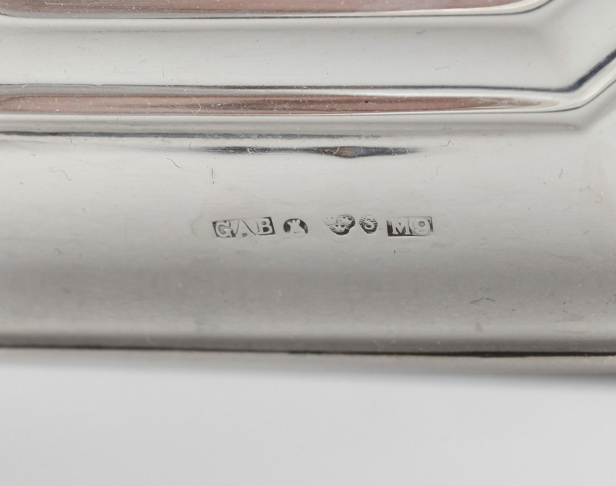 LJUSSTAKAR, ett par, silver, GAB, Stockholm, 1962.
