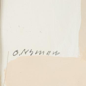 Olle Nyman, gouache, signerad.