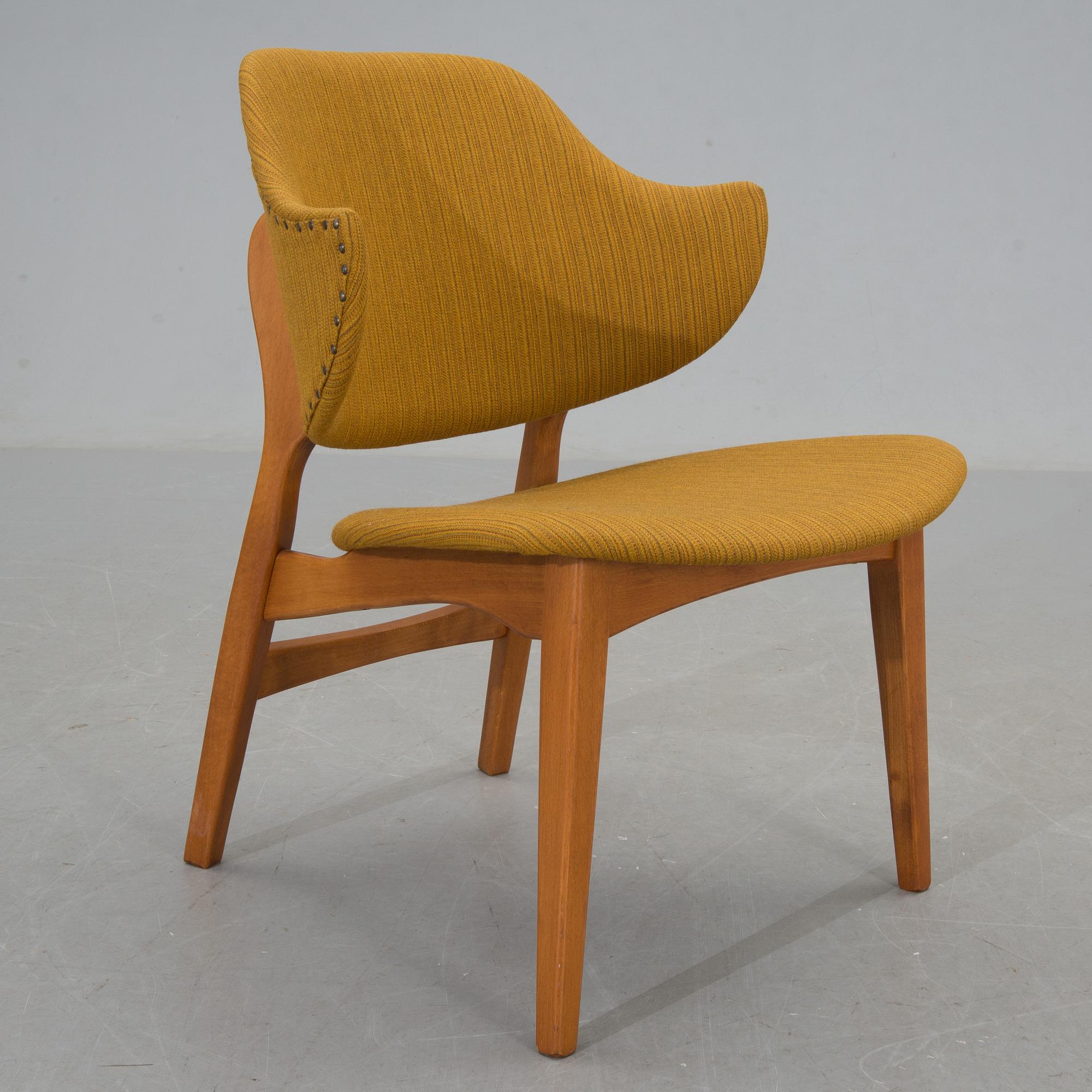 FÅTÖLJ, "Shell Chair", Ib Kofod Larsen, 1960-tal.