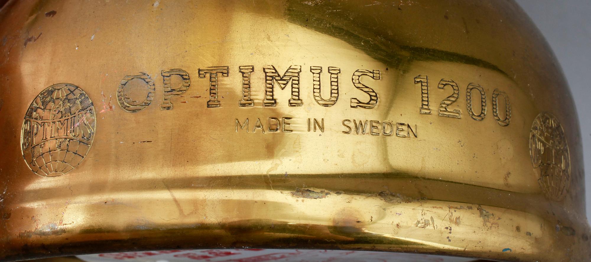 STORMLYKTOR, 1 par, mässing, Optimus 1200, 1900-talets mitt.