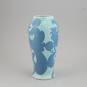 Josef Ekberg, a 'Sgraffito' vase, Gustavsberg, signed and dated 1921.