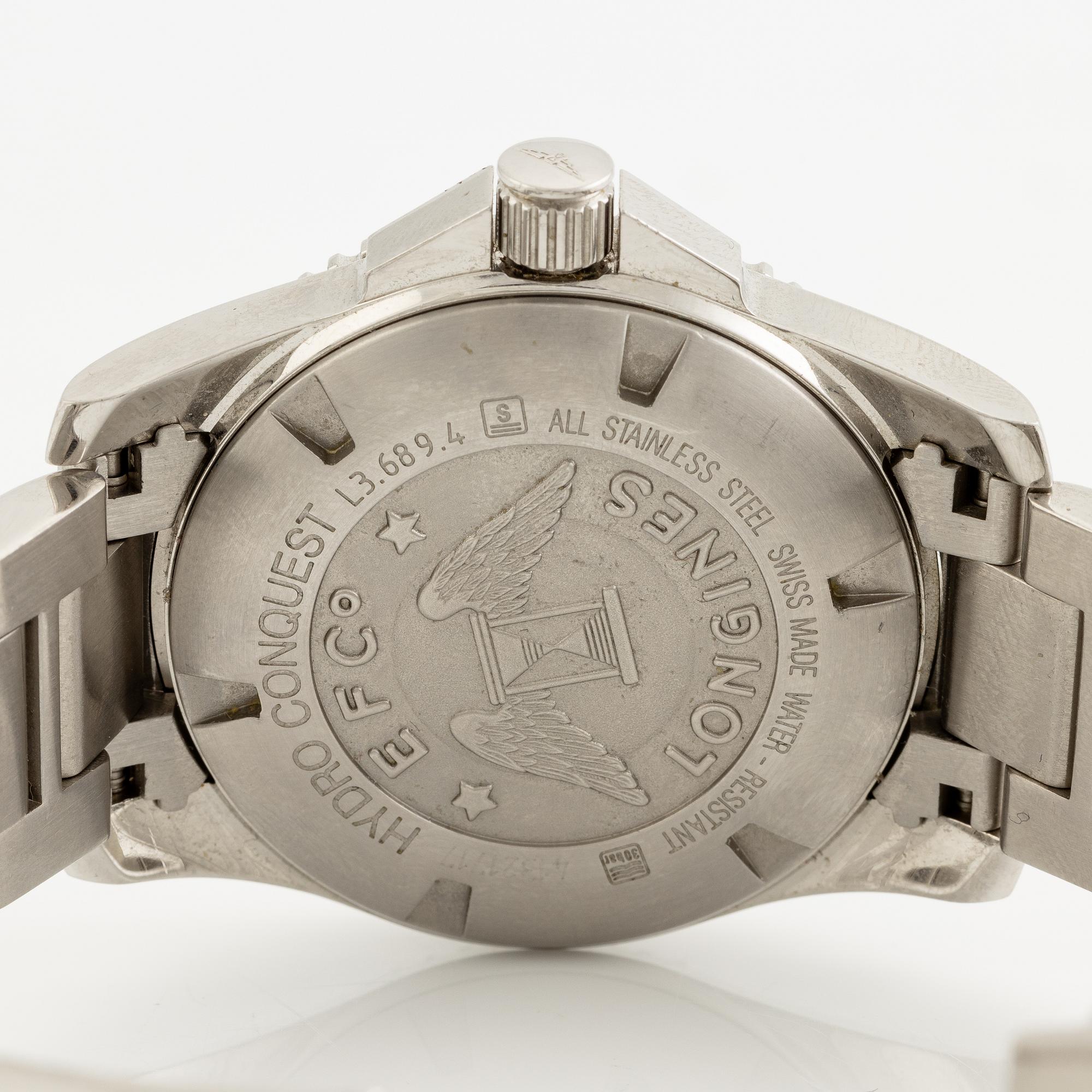 Longines, Hydro Conquest, armbandsur, 41 mm.