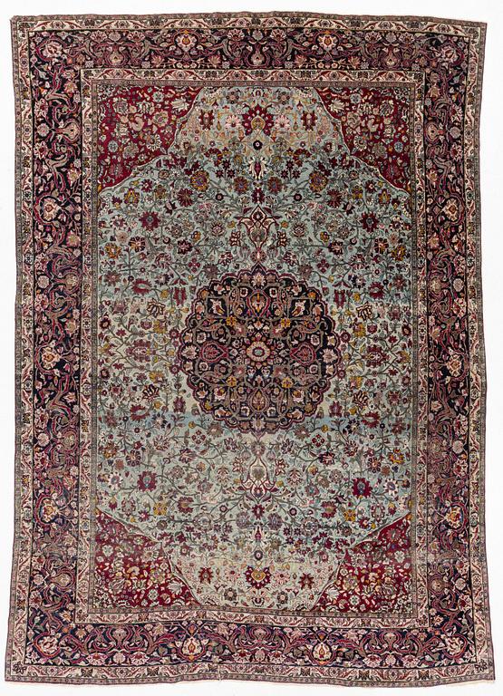 An antique Isfahan carpet, circa 342 x 250-260 cm.