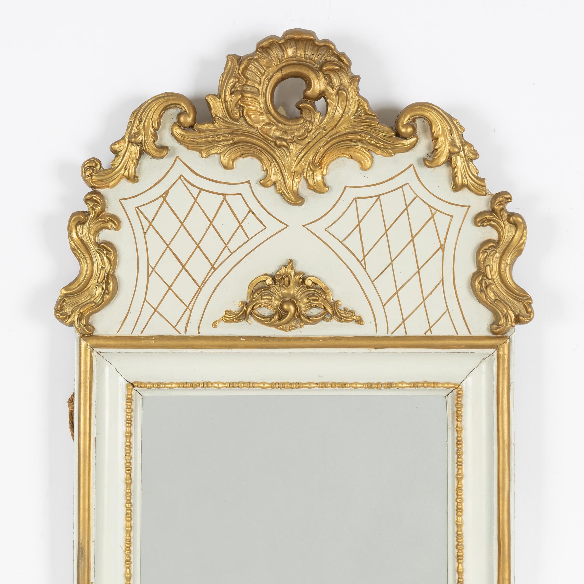 A neo rococo mirror, second half of the 19th century.