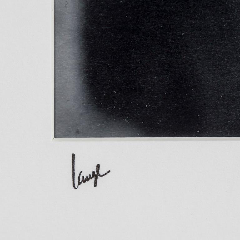 A photograph by ÅKE LANGE, depciting Ingrid Bergman, C-print, after, numbered 1/10.