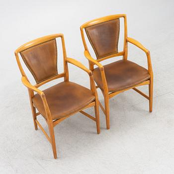 A set of eight 'Bangkok' armchairs, Westbergs Möbler, Tranås, 1940's/50's.