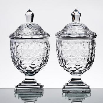 POTPOURRIURNOR, ett par, glas, trol Irland, trol sent 1700-tal