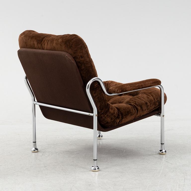 A 'Stålbo' easy chair by Bo Eigert, 1970's.