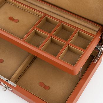 Underwood, a jewelry box and a travel case for jewelry.