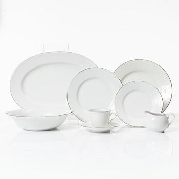 Louise Adelborg, a 50-piece porcelain 'Capitol'/'Swedish Grace' dinner service, Rörstrand, Sweden, 1950's/60's.