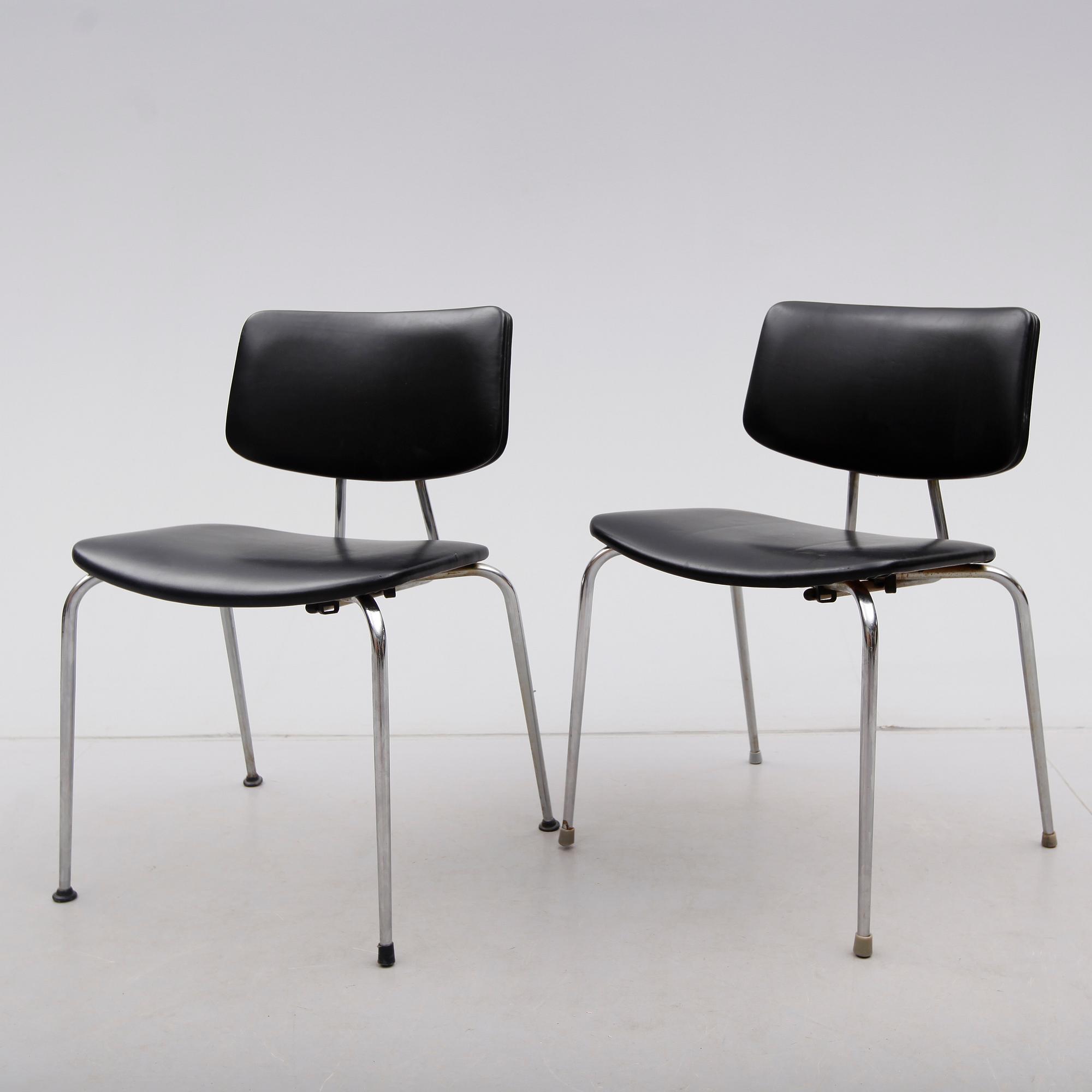 STOLAR, 2 st, Duba Möbelindustri, Danmark, 1900-talets andra hälft.