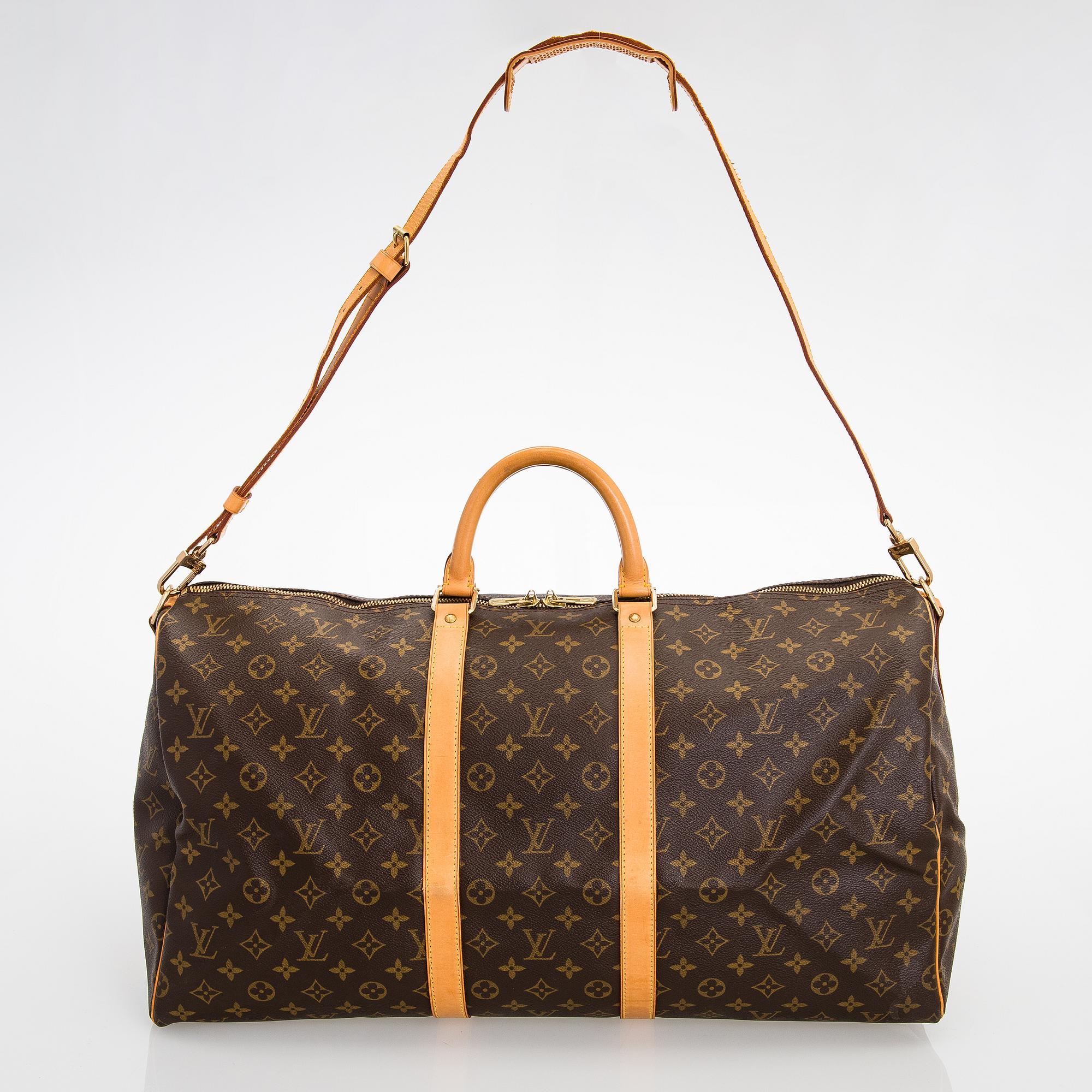 Louis Vuitton, A Monogram canvas 'Keepall 55 bandoulière' Bag.