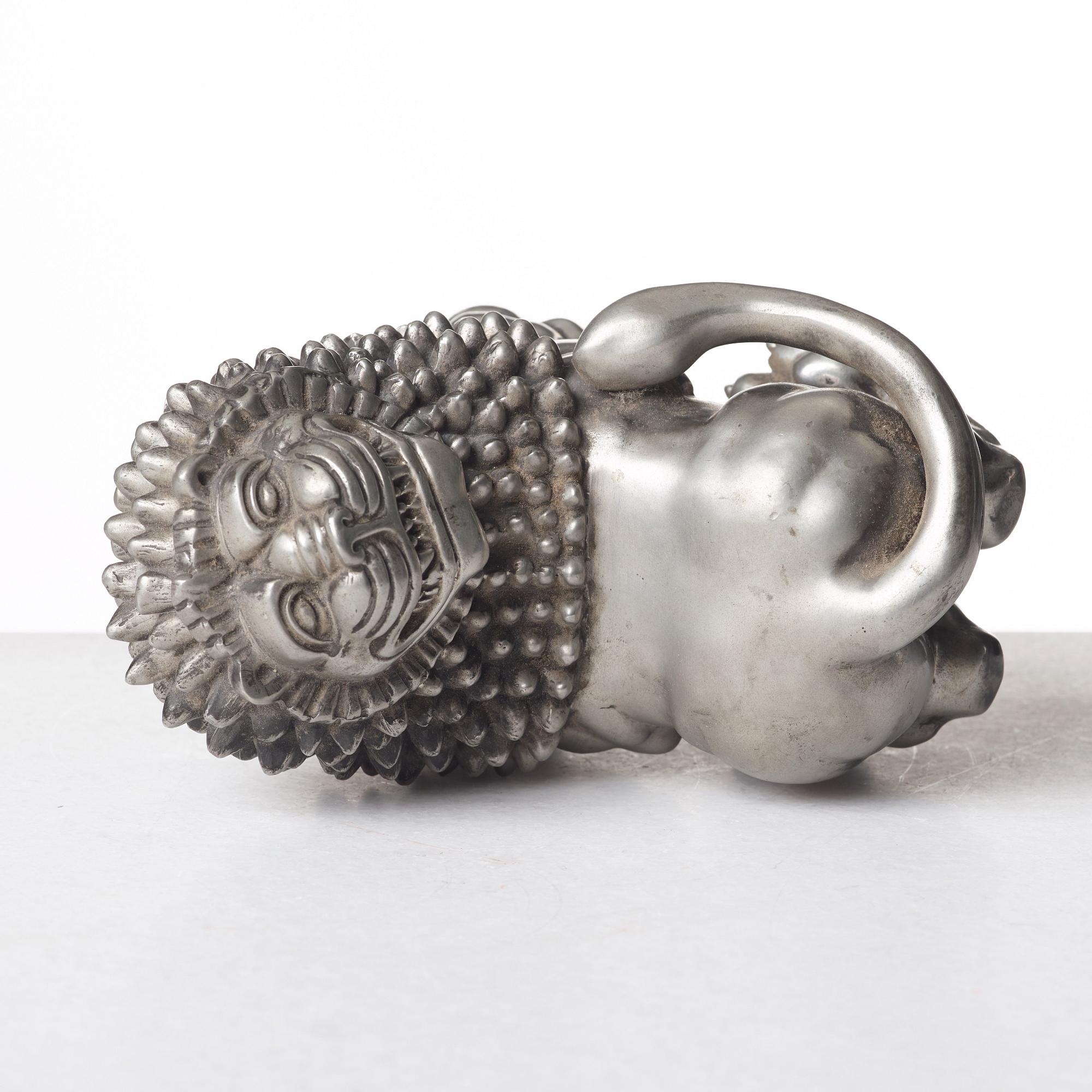 Anna Petrus, a pewter sculpture of a lion, Svenskt Tenn, Stockholm 1960.