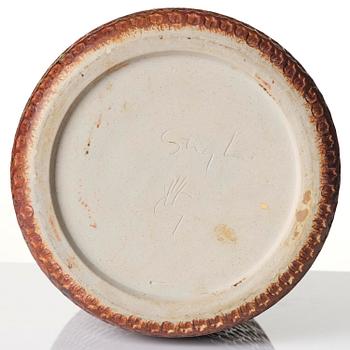 Stig Lindberg, a stoneware vase, Gustavsberg Studio, Sweden 1967.