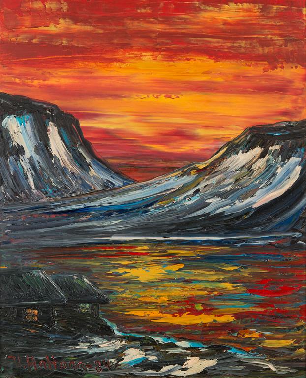 VEIKKO AALTONA, oil on canvas, signed and dated -84.