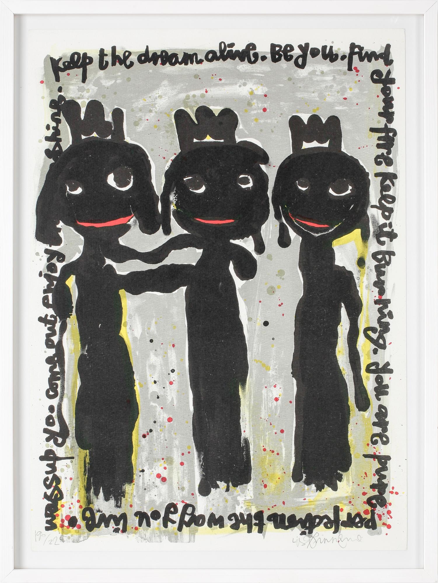 LISA RINNEVUO, färglitografi, signerad och numrerad 190/225.