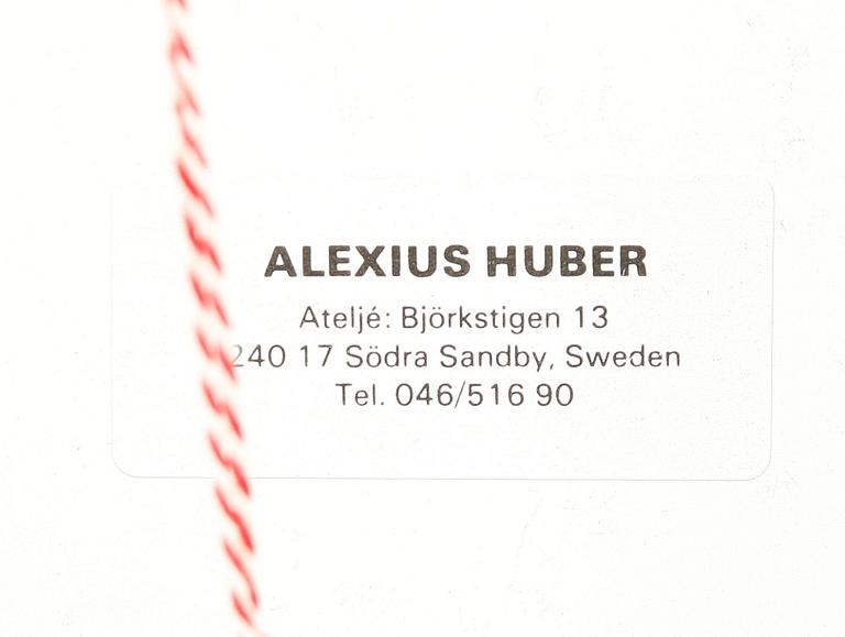 ALEXIUS HUBER, 2 st, aluminium, sign o numr.