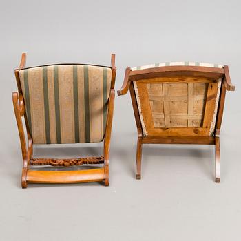 A pair of biedermeier chairs, mid-19th century.