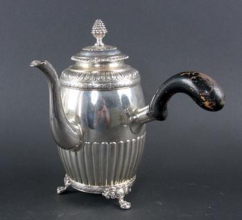 KAFFEKANNA, silver, J.P Grönvall, Stockholm 1834.