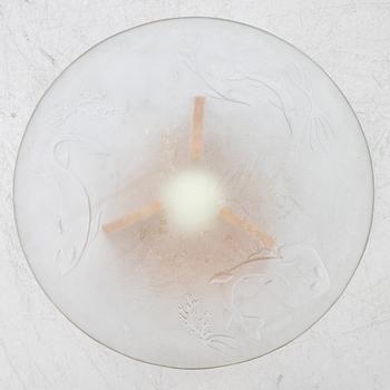 A Swedish Modern coffee table with lighting, 1930s/40s.