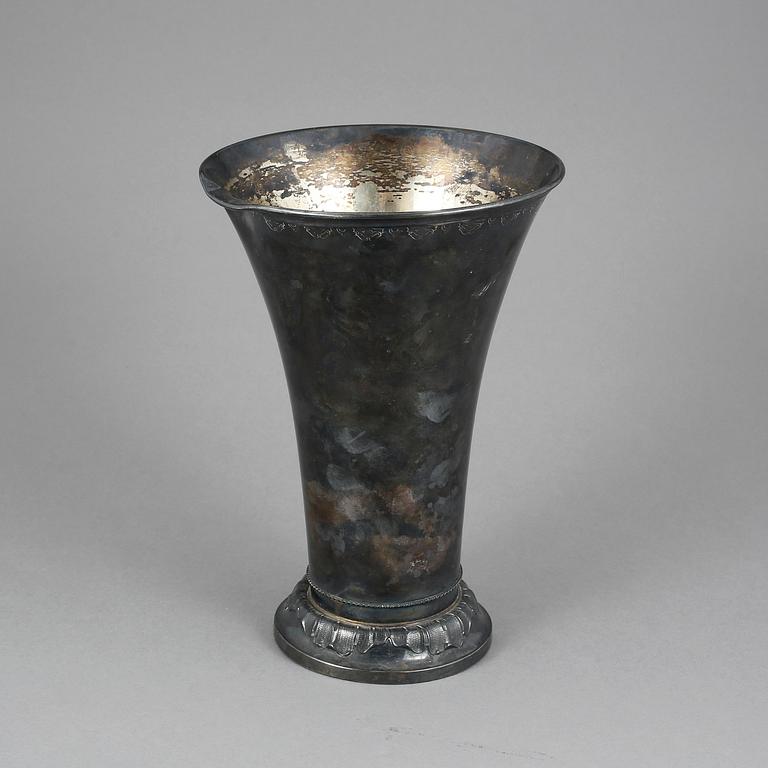 BÄGARE, silver, GAB, Stockholm, 1924. Vikt ca 587 gram.