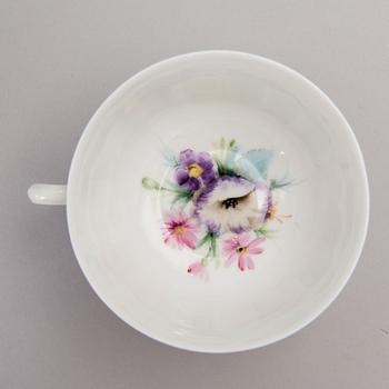 A 1960s hand-painted porcelain coffee set by Limoges.
