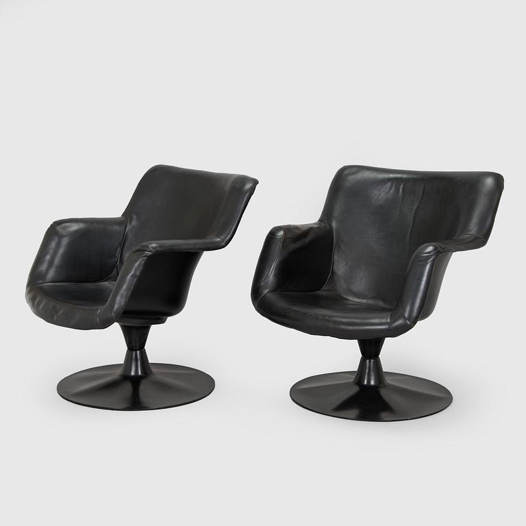 Yrjö Kukkapuro, fåtöljer, ett par, "Junior", Haimi 1960-talets slut.