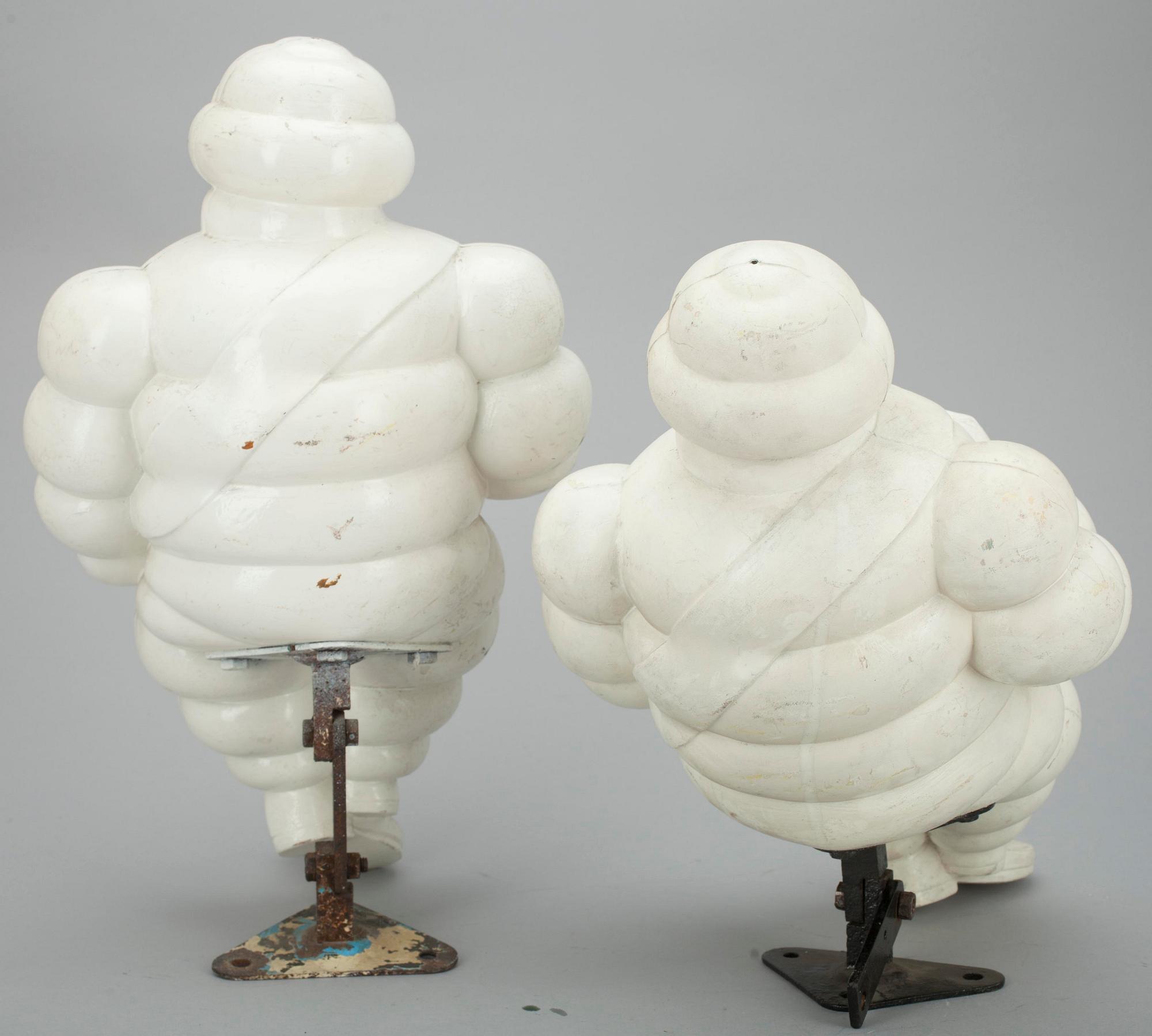 REKLAMFIGURER, 2 st, plast, Michelin, 1900-talets senare hälft.