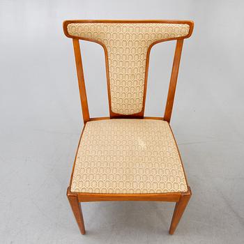 A set of four Bodafors teak chairs mid 1900s.