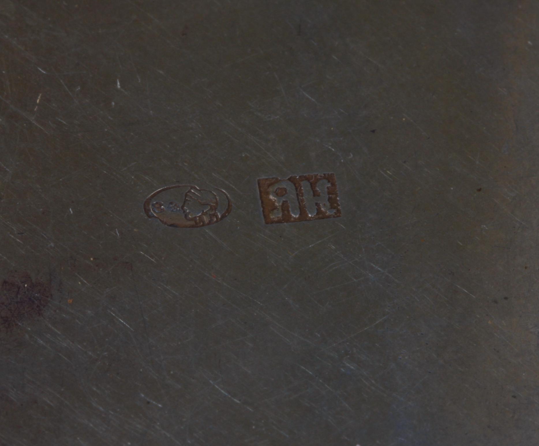 CIGARETTETUIER, 2 st. Silver.