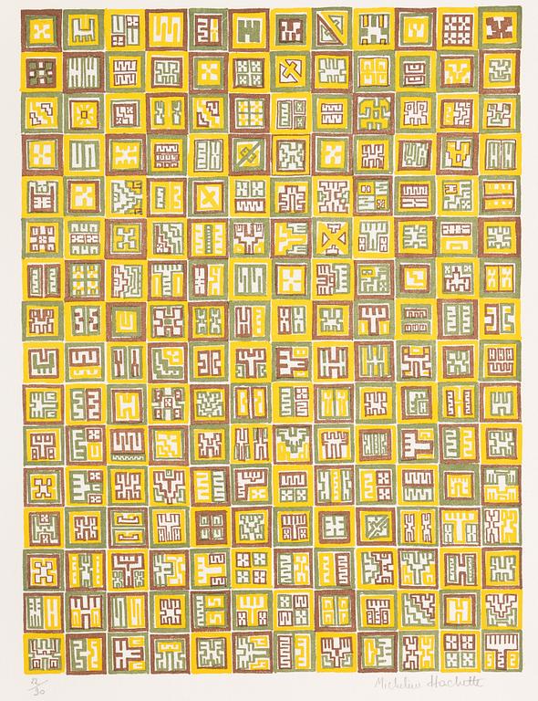 Folder with graphic prints by various artists "Les Hypergraphies".