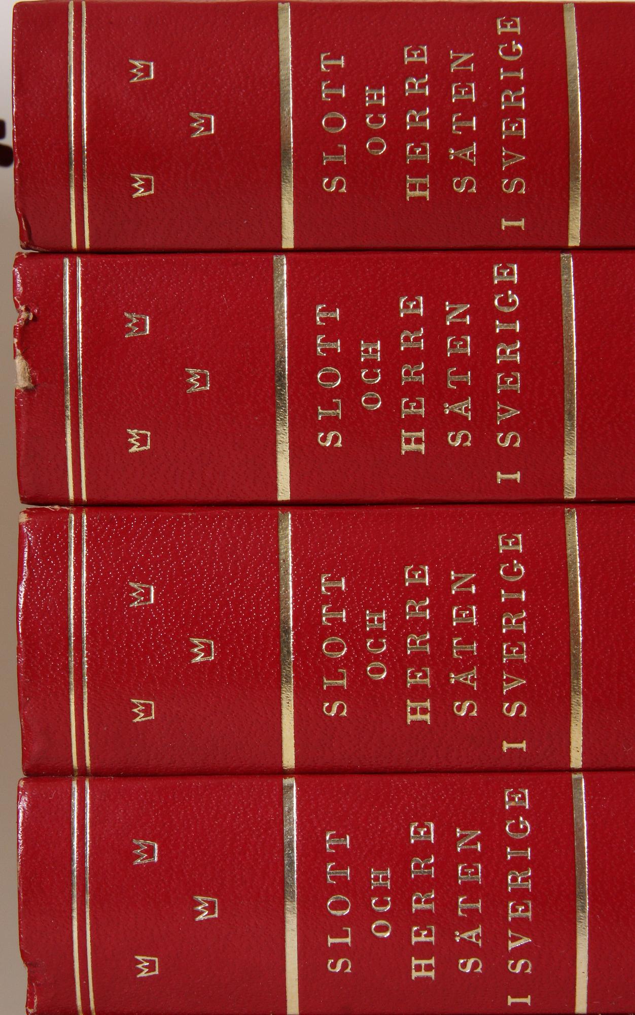 SLOTT OCH HERRESÄTEN I SVERIGE, 15 vol, Alhems förlag, Malmö.