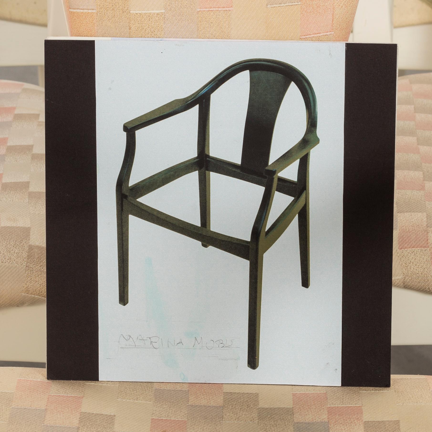 A SET OF SIX ARMCHAIRS "HÄGERN" BY OLOF PIRA.