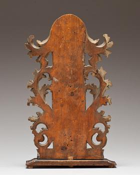 KYRKOSKULPTUR, bemålat trä. 1700-tal.