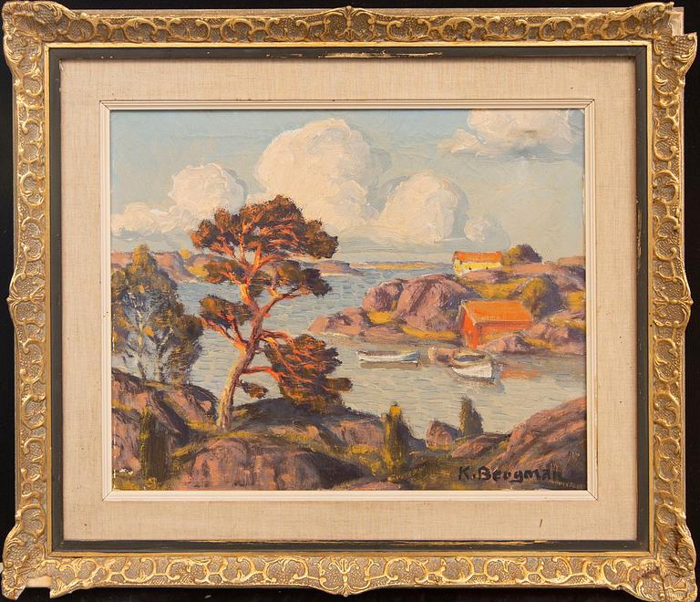 Karl Bergman, a signed oil on canvas.