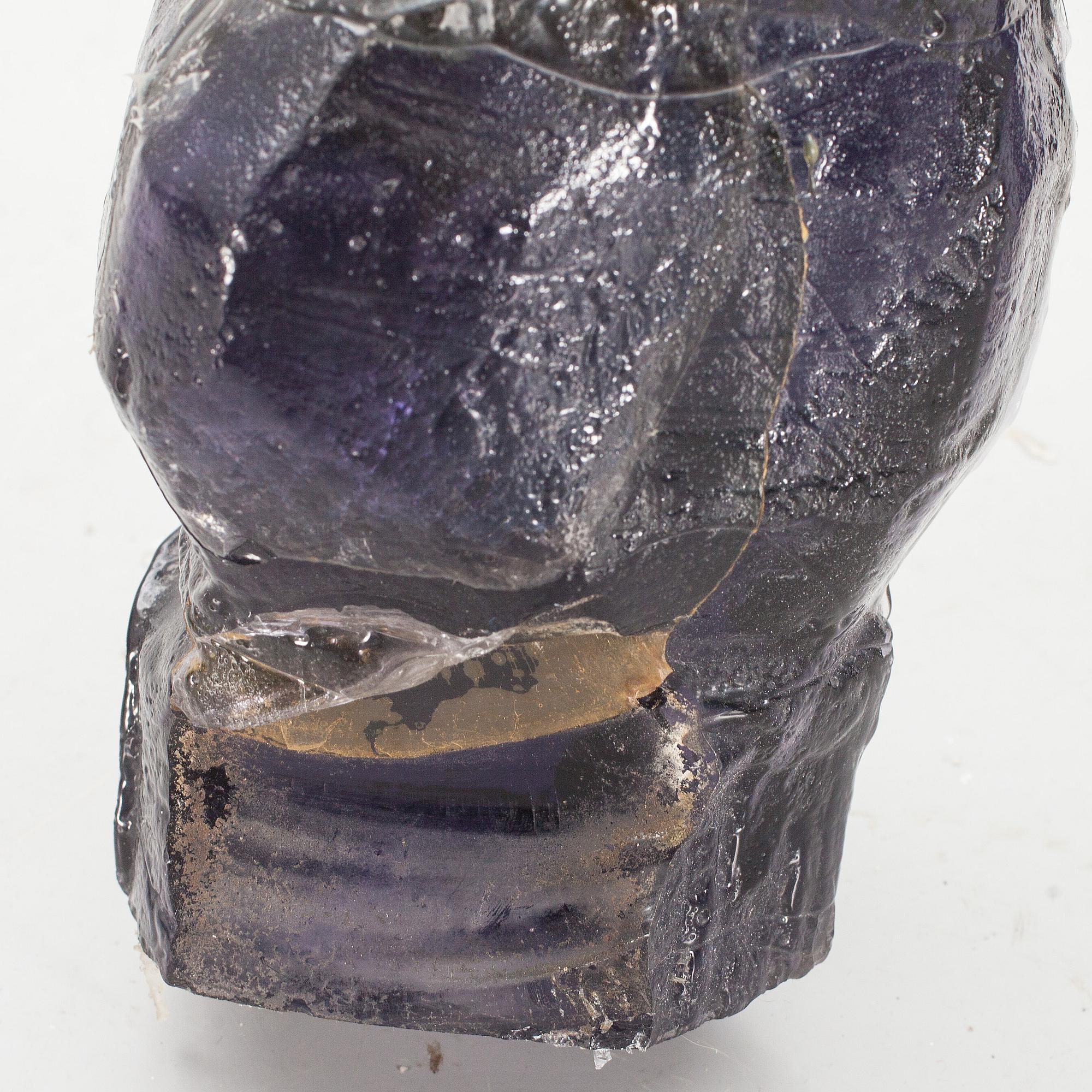 SKULPTUR, glas, Edvin Öhrström, signerad och numrerad 1/9. Utförd 1967.