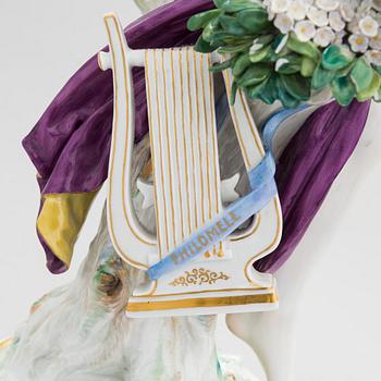 A Meissen Cupid porcelaine figure, 20th century.