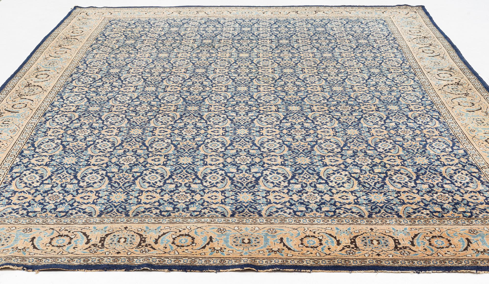 Matta, semiantik/old, Täbriz/Sarouk, ca 391 x 299 cm.