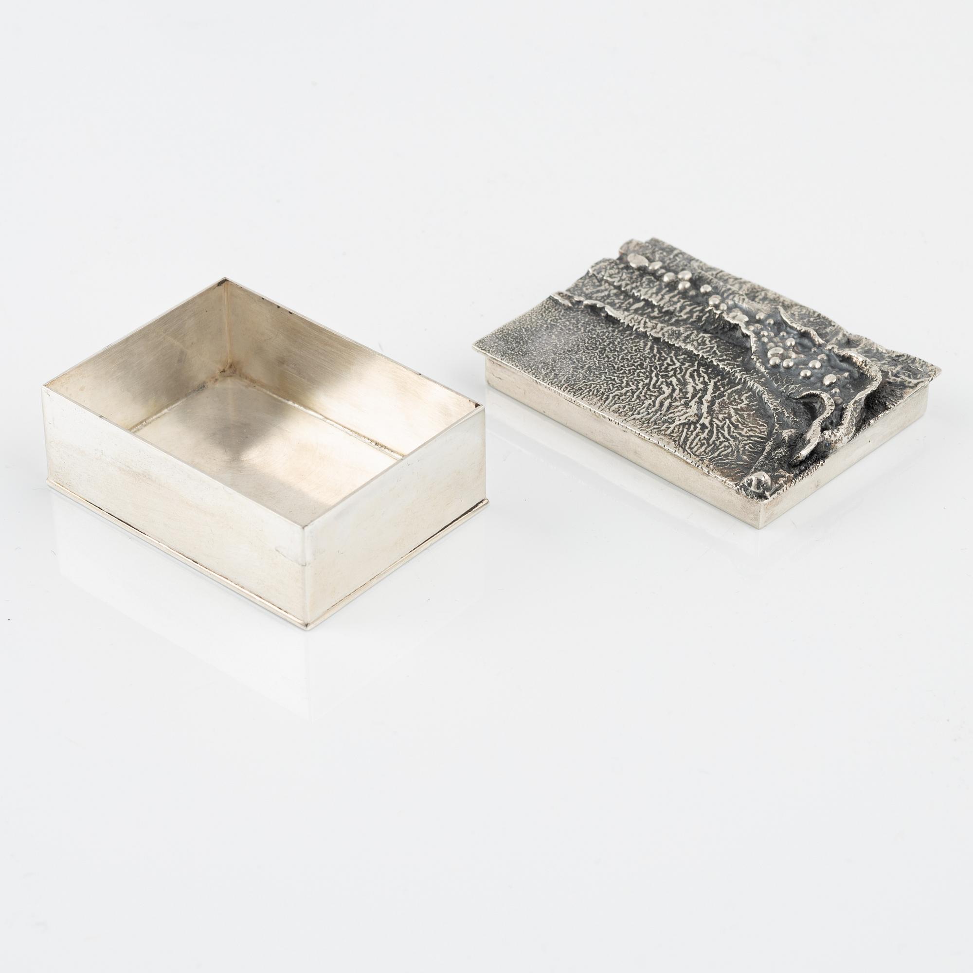 Anders Ericson, box, silver, Kristanstad 1973.