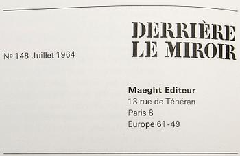 Derrière le Miroir nr 148 1964, "Fondation Marguerite et Aimé Maeght a Saint Paul".